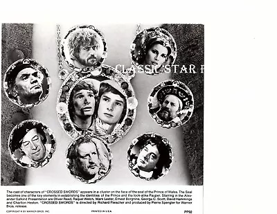 C685 Oliver Reed Charlton Heston Raquel Welch Mark Lester 7 3/4 X8 Vintage Photo • $9.99