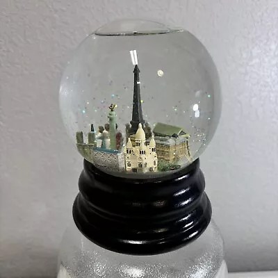 Rare Vtg Saks Fifth Avenue Paris Musical Snow Globe La Vie En Rose JJJ - READ • $30