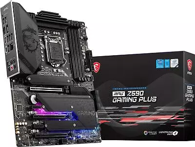 [OB] MSI MPG Z590 Gaming Plus Gaming Motherboard - Intel LGA 1200 PCIe 4 DDR4 • $168