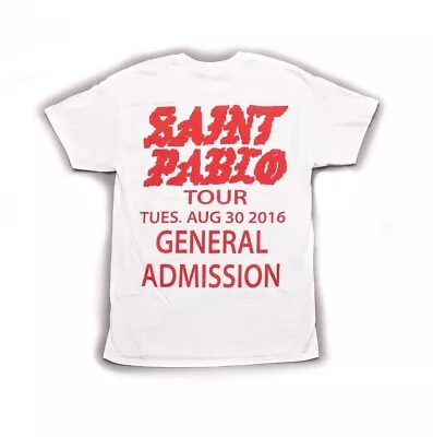 Kanye West Saint Pablo Tour 2016 YE General Admission White T-shirt Tee Top New • £14.99