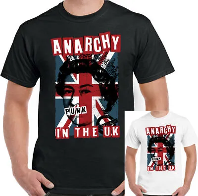 ANARCHY IN THE UK T-SHIRT Mens Punk Rock Union Jack Clash • £9.99