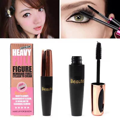 Black 4D Silk Fiber Eyelash Mascara Extension Makeup Waterproof Kits Eye Lashes • $25.53