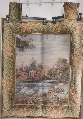 Vintage Sea Gull Tapestry Wall Hanging  European Country Garden 29.5  X 35.5  • $44.99