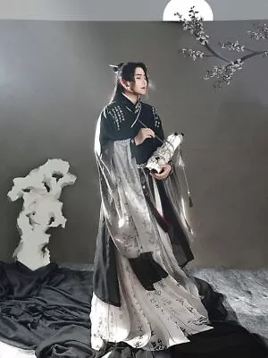 Hanfu Dress Men Chinese Ancient Hanfu Cosplay Costume Party Outfit Daily Sets • £277.29