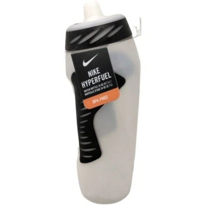 $16.99 • Buy Nike HyperFuel 24oz BPA-Free Plastic Water Bottle Clear White, Black