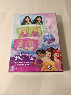 Disney Princess Memory Match Game Spin Master 72 Cards 2021 #6065573 • $14.59
