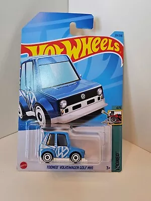 Hot Wheels 2023 Tooned Volkswagen Golf MK1 VW GOLF Treasure Hunt #221 Blue • $5