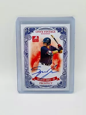 SPENCER JONES 2021 Onyx Vintage Extended Blue On Card Auto /400 Prospect Yankees • $59.99