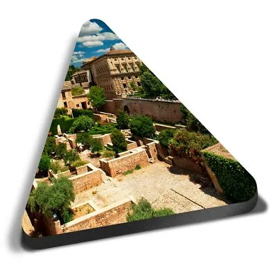 Triangle MDF Magnets - Alhambra Palace Spain Travel #8933 • £4.99