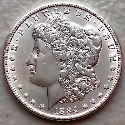 1884 Au Morgan Silver Dollar 90% $1 Coin Us #z235 • $12.50