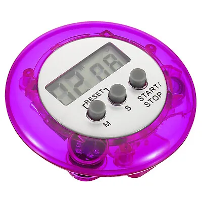 Round Digital Timer Count Down UP Clock With Magnetic Big LCD Display Purple • $7.93