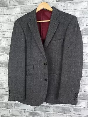 Holland Esquire Tweed Blazer Size 44 R Luxury Herringbone  • £99.99