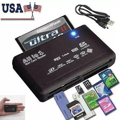 Memory Card Reader Mini 26-IN-1 USB 2.0 High Speed For CF XD SD MS SDHC • $4.49