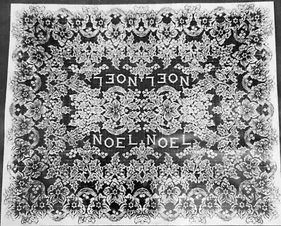 NOS! Vintage White Cotton Lace Christmas “Noel” Tablecloth USA Made 70” X 126” • $29.99