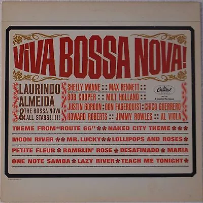  LAURINDO ALMEIDA: Viva Bossa Nova! LATIN Jazz VINYL LP Capitol USA • $10