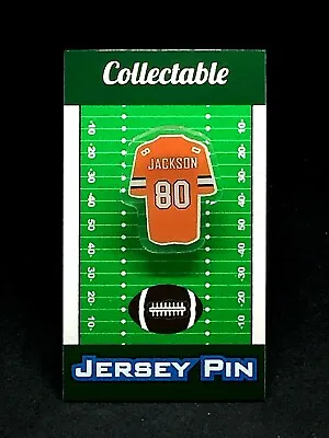 Denver Broncos Mark Jackson Jersey Lapel Pin-Classic Throwback Collectable • $9.99