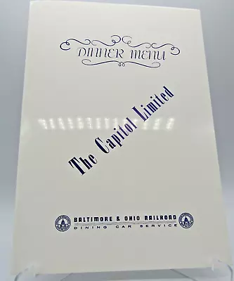 $24.99 • Buy Very Rare 1960s Vintage BALTIMORE & OHIO RAILROAD DINING CAR The Capitol Limited