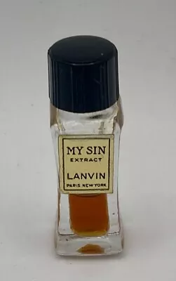 Vintage Lanvin My Sin Extract Sampler Partial Bottle • $15