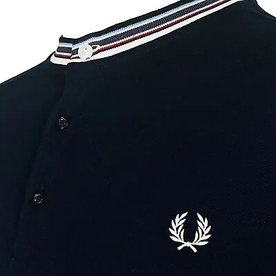 £41 • Buy Fred Perry Henley Polo Shirt - Navy - Size XL/2XL - Mod 60s Casuals Scooter Rare