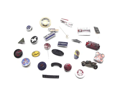 £16.85 • Buy VINTAGE AUTOMOBILE PIN BADGES Motorcycle Car Morris Mercedes Enamel Badge Bundle
