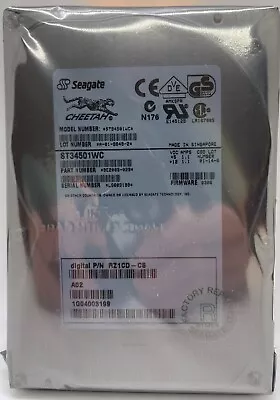 Seagate ST34501WC / DEC RZ1CD-CS Cheetah 4.55GB 80PIN/SCA SCSI HDD Hard Drive • $20