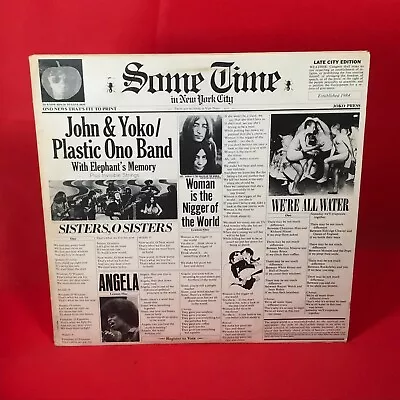 JOHN LENNON & YOKO PLASTIC ONO BAND Some Time In New York City 1972 Double UK LP • £42.47