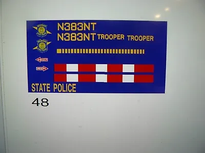 Michigan State Police Helicopter Decals 1:48 • $13.99