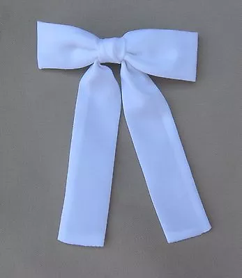 Colonel Tie Western Bow Tie Cowboy Kid's Children Size White Clip-on NEW Wedding • $12.95