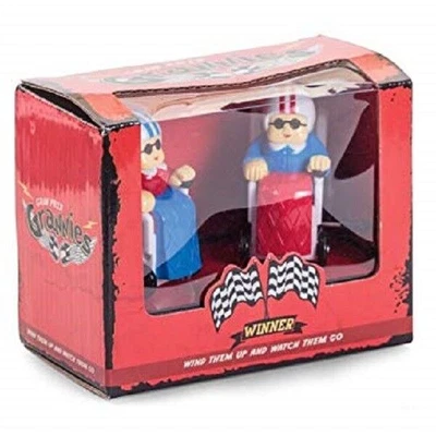 £3.99 • Buy Gran Prix Racing Grannies - 60/0070 Wind Up Funny Clockwork Wheel Chair Race Fun