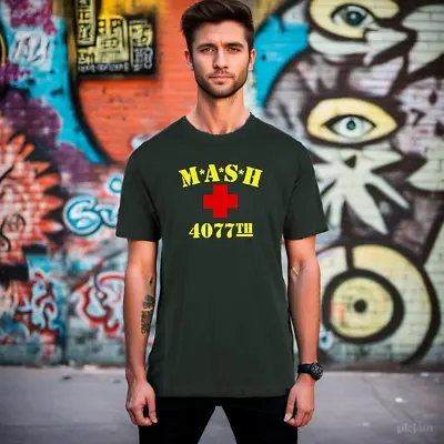 Men Womens Tee Tshirt M*a*s*h Mash Army Cool Gift Fan Tv Party Show Look 70's • $25.90