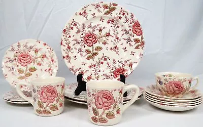 Lot Of 14 Assorted Pieces Johnson Brothers Rose Chintz Made In England Dishes • $51.99