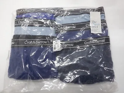 Mens Croft & Barrow Xxl 44-46 Blue Full Cut Briefs 6 Pack Underwear New #22064 • $8.48