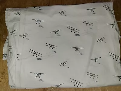 Eddie Bauer Home  Vintage Planes  Twin Flat Sheet • $16.99