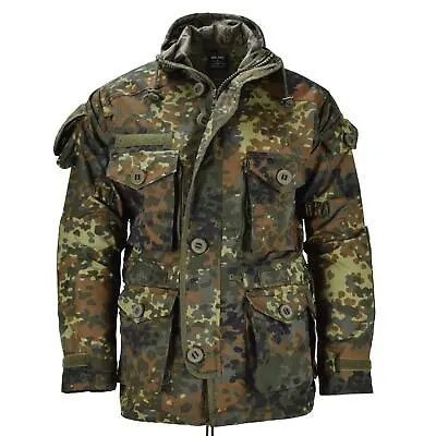 Mil-Tec Brand Jacket RipStop Smock German Army Flecktarn Camo Parka Men's Wear • $96.35