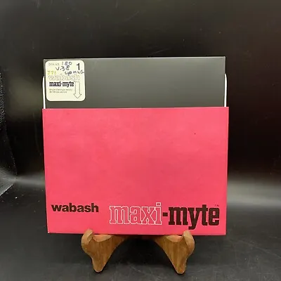 Vintage Maxi-myte Wabash 8” Computer Floppy Disc Used With Sleeve • $15