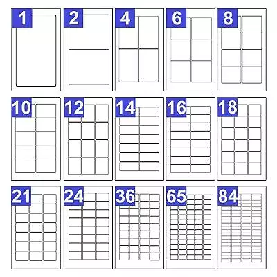£137.99 • Buy Labels - Self Adhesive Sticky A4 Address Labels Inkjet Laser Copier Printer Peel