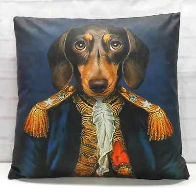 Dachshund Steampunk Cushion Cover Decorative Victorian Vintage Animal Dog Gift • £9.99