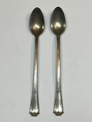 NS Co. EPNS National Company Silver-plated Ware Set Lot 2 Long Iced Tea Spoons • $16.99