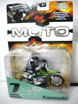 New 2006 Hot Wheels Moto X James Stewart Kawasaki 450 Motocross #7 • $100