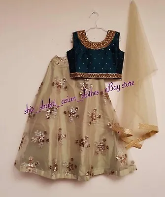 £55 • Buy Girls Indian Asian Pakistani Lengha Lehenga Choli Size 26 (5 - 6 Years Approx)