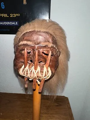 Jivaro Shrunken  Head With Chonta Pegs-tsantsa • $72.95