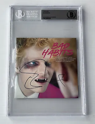 Ed Sheeran Signed Autographed Bad Habits CD Cover Music Rare Beckett Slabbed 3 • $149.99