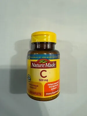 NATURE MADE Vitamin C 500 Mg 100 Caplets EXP: 05/2026 • $9.50