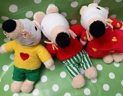 3 X MAISY MOUSE SOFT PLUSH WELL LOVED TOYS BOOKS LUCY COUSINS ROLE PLAY • £22