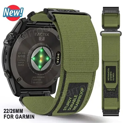 Quickfit Nylon Watch Band Strap For Garmin Fenix 7 6 7X 6X/EPIX/Instinct/Tactix • $16