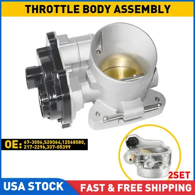 2x Throttle Body Fit 12568580 For Chevrolet Trailblazer GMC Envoy 4.2L 2003-2007 • $119.68