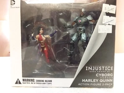 $15 • Buy Dc Collectibles Injustice Gods Among Us Action Figure 2pack.cyborg,harley Quinn 