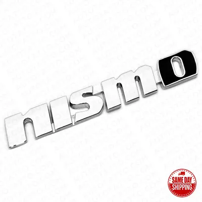 New Nismo Racing Sport Black Trunk Lid Rear Emblem Logo 3D Badge Decorate • $8.99