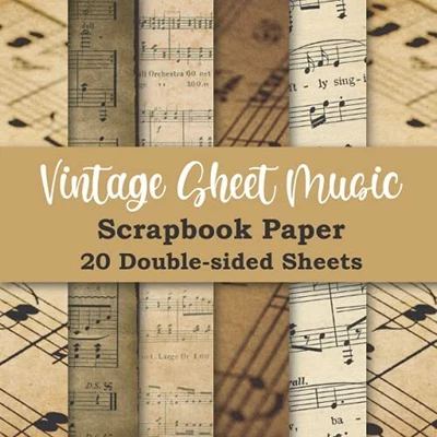 £10.80 • Buy Vintage Sheet Music Scrapbook Paper Double Sided Craft Paper Pad For Scrapboo...