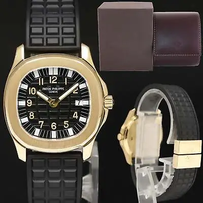 MINT Patek Philippe Yellow Gold Aquanaut Black Rubber 4960J Watch Box • $22992.13